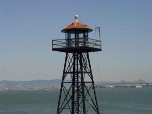 The guard house on Alcatraz Island